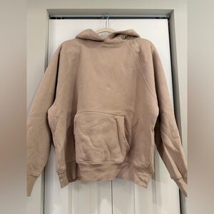Aritzia Tan Mega Fit Fleece hoodie